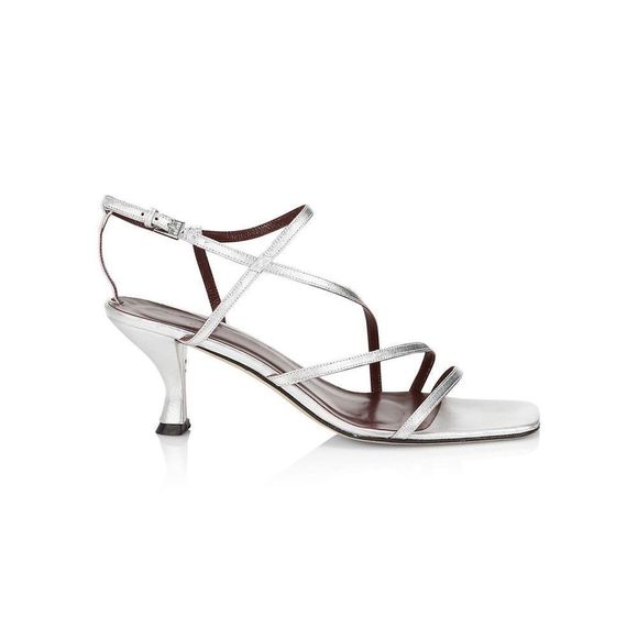 STAUDGita Metallic Leather Sandals